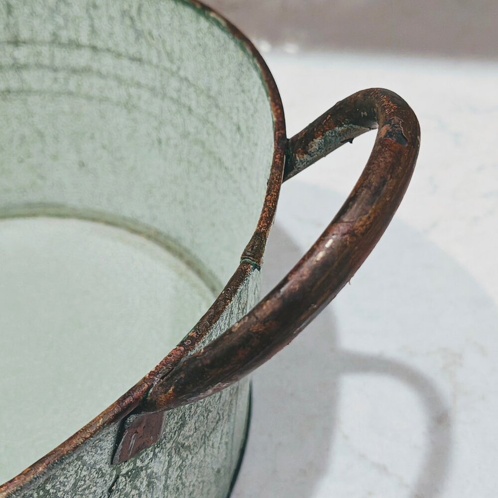 Galvanized Rustic Flower Pots - Picture 3 of 5